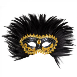 Péřová škraboška královna